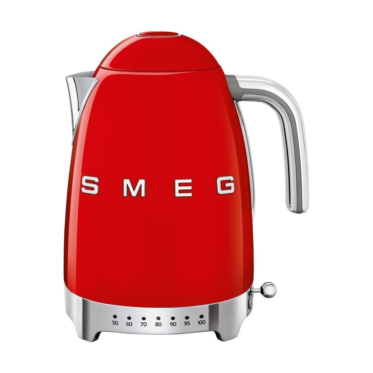 Smeg 50's Style vedenkeitin säädettävällä lämpötilalla 1,7 L Punainen