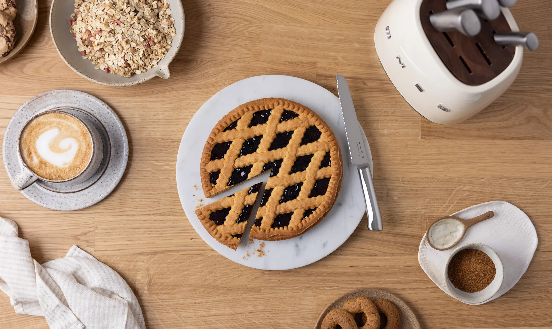 Smeg 50's Style veitsi setti 7 osaa, Kerma Smeg