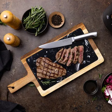 Smeg 50's Style veitsi setti 7 osaa - Musta - Smeg