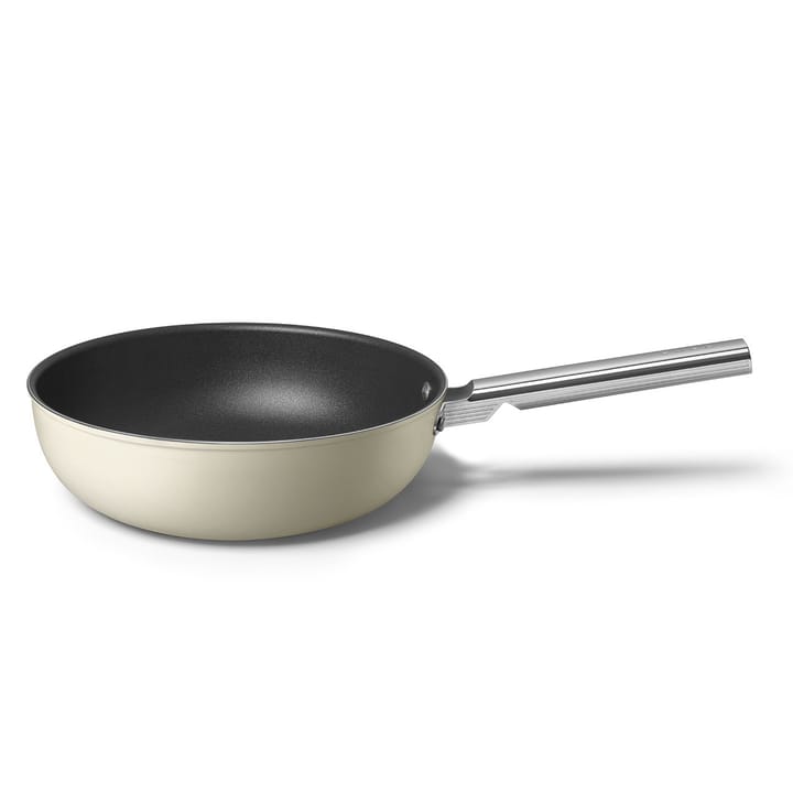 SMEG 50's Style wokpannu Ø30 cm  - Creme - Smeg