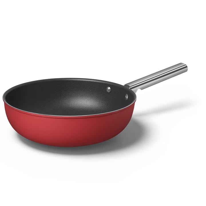 SMEG 50's Style wokpannu Ø30 cm  - Punainen - Smeg
