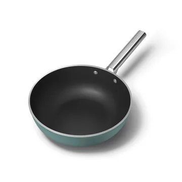 Smeg 50's style wokpannu keraaminen Ø30 cm - Smaragdinvihreä - Smeg