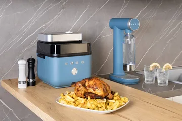 Smeg Air Fryer friteerauskeitin - Storm blue matt - Smeg