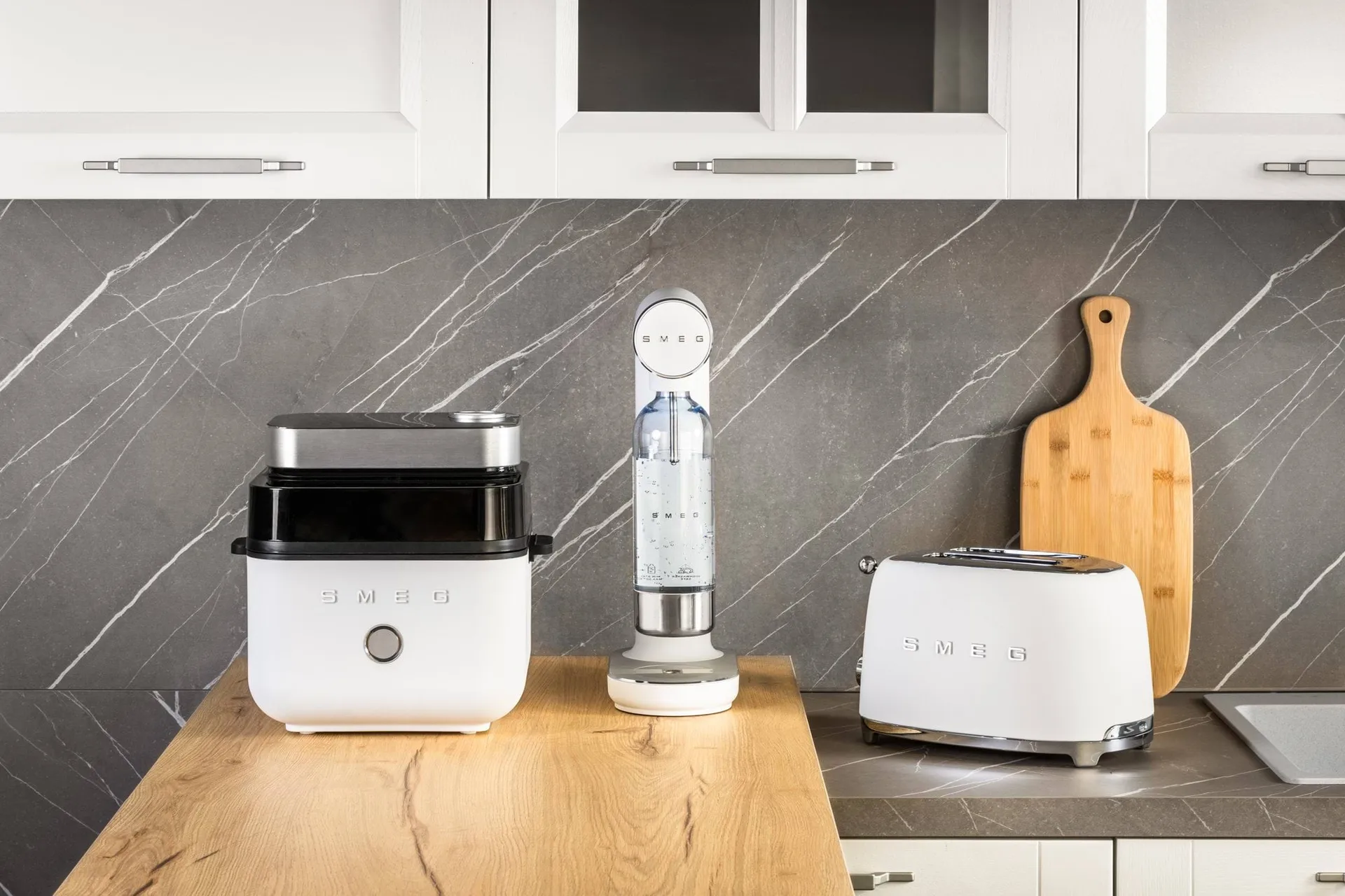 Smeg Air Fryer friteerauskeitin, Valkoinen matta Smeg