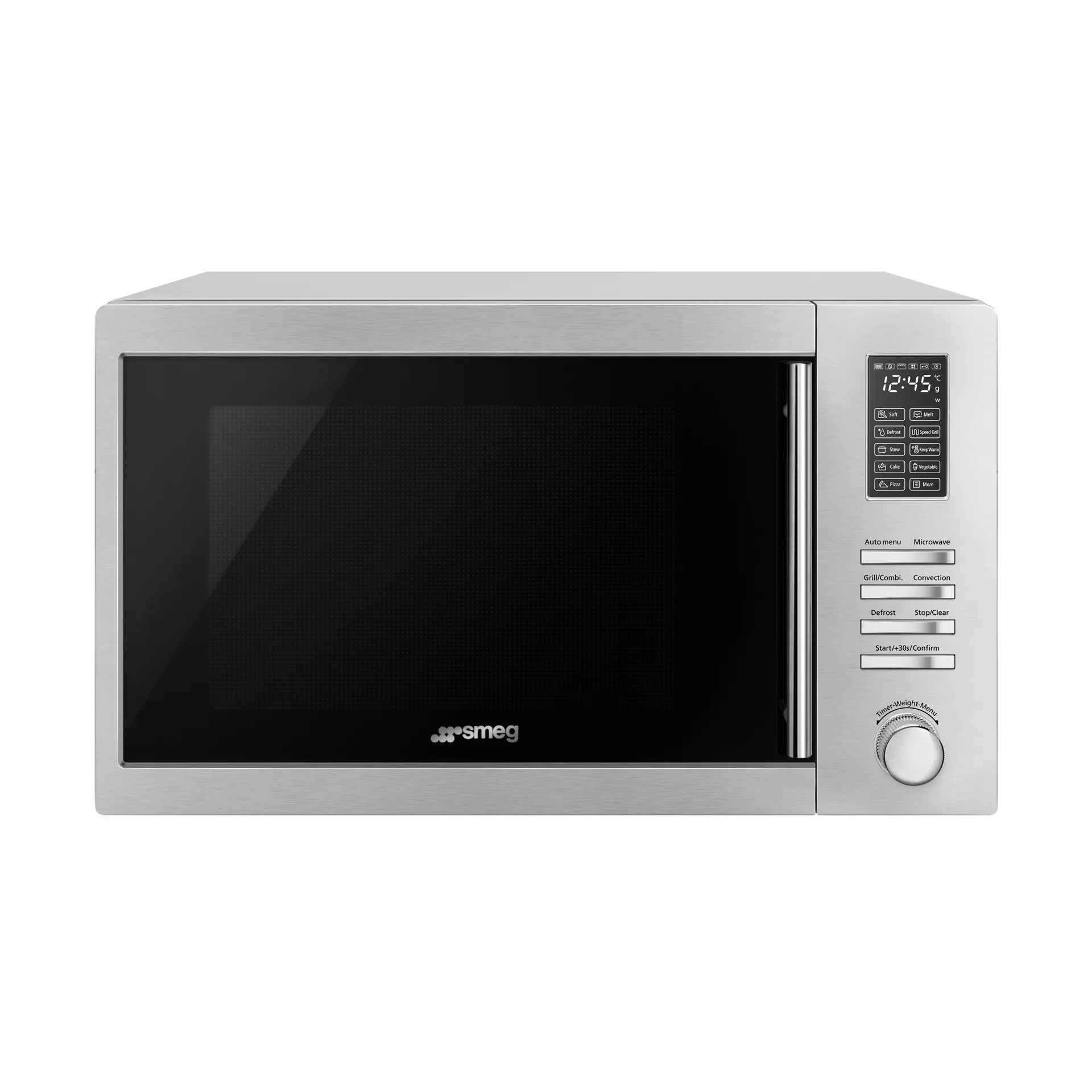 Smeg mikroaaltouuni MOE34CXI2, Ruostumaton teräs Smeg