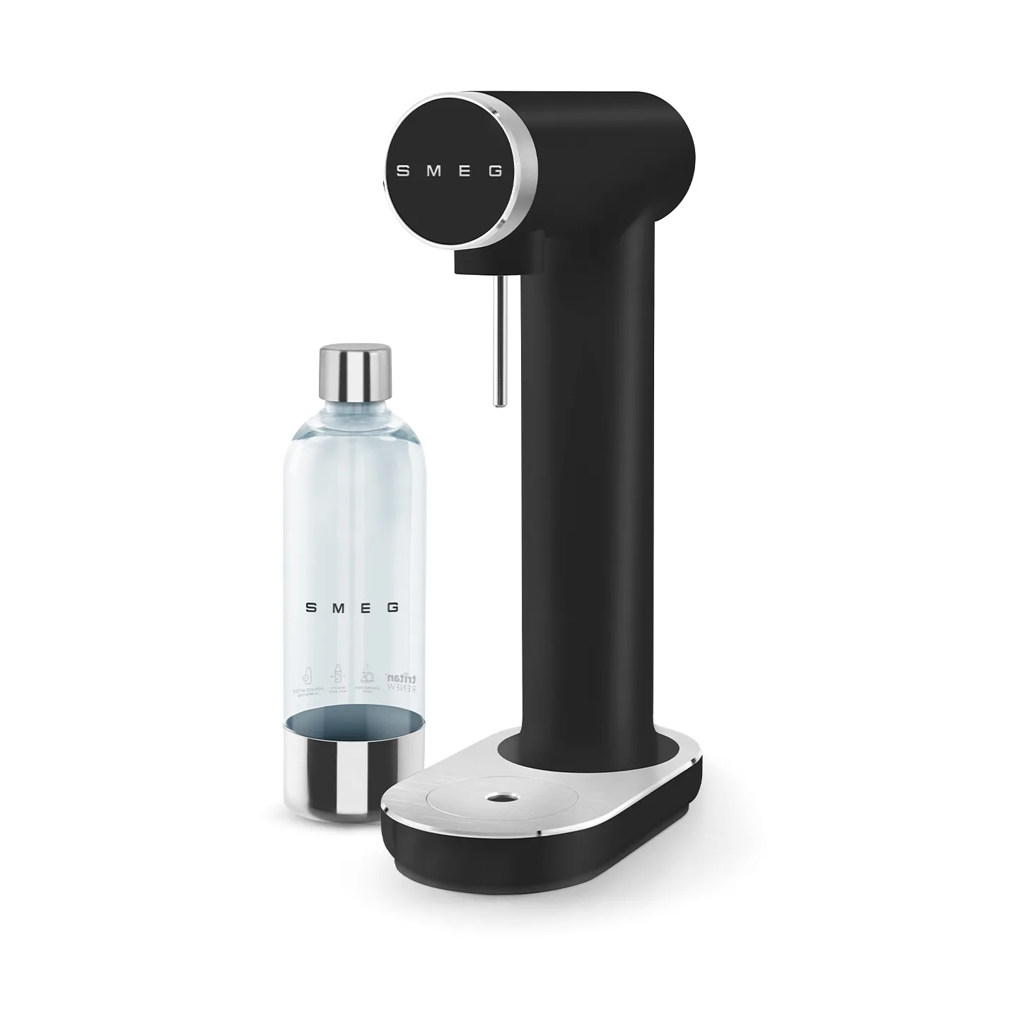 Smeg Sodamaker hiilihapotuslaite, Matta musta Smeg