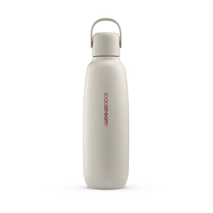 Fizz & Go -pullo - Hiekka-ruostumaton teräs, 0,9 l - Sodastream