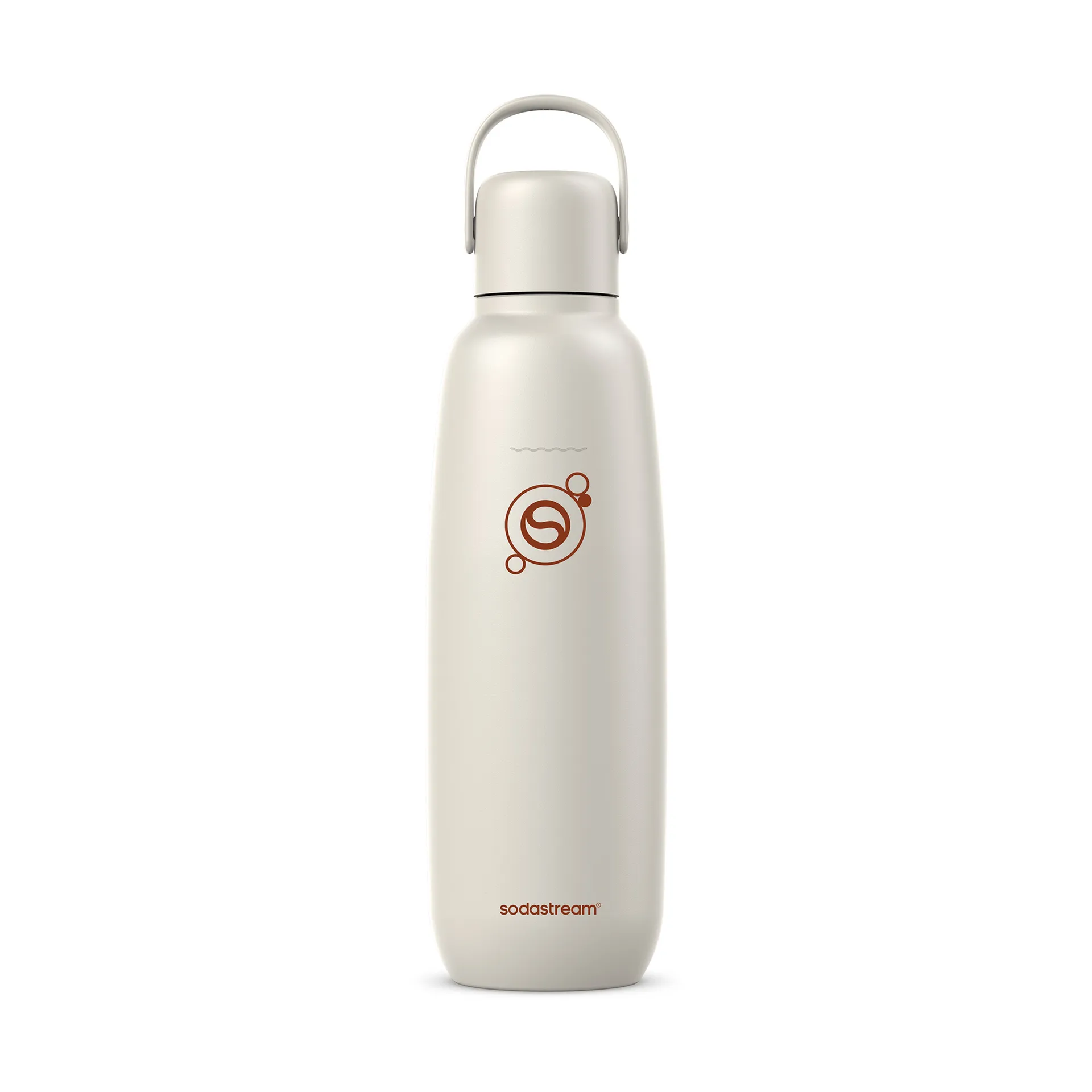 Fizz & Go -pullo, Hiekka-ruostumaton teräs, 0,9 l Sodastream
