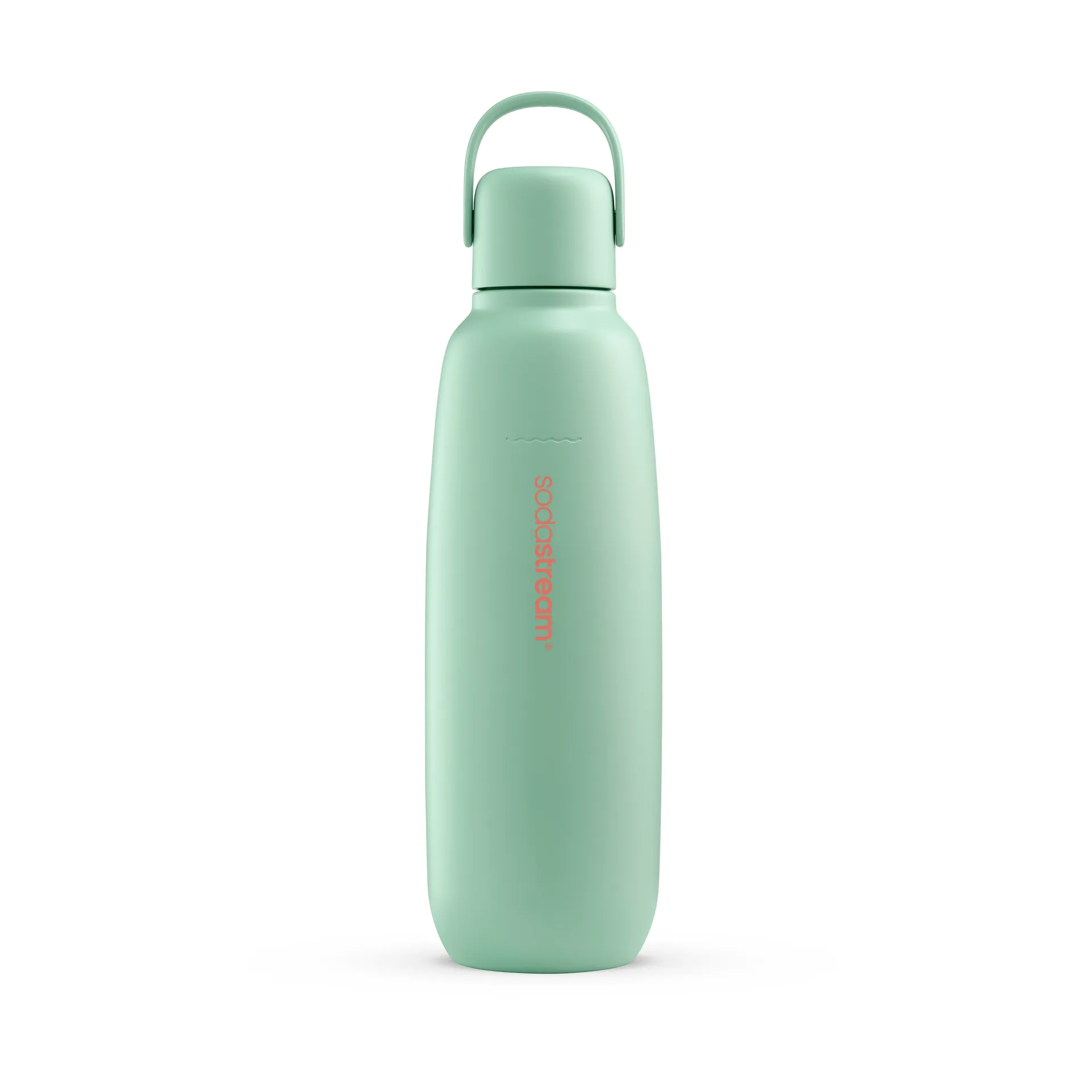 Fizz & Go -pullo, Minttu-ruostumaton teräs, 0,9 l Sodastream