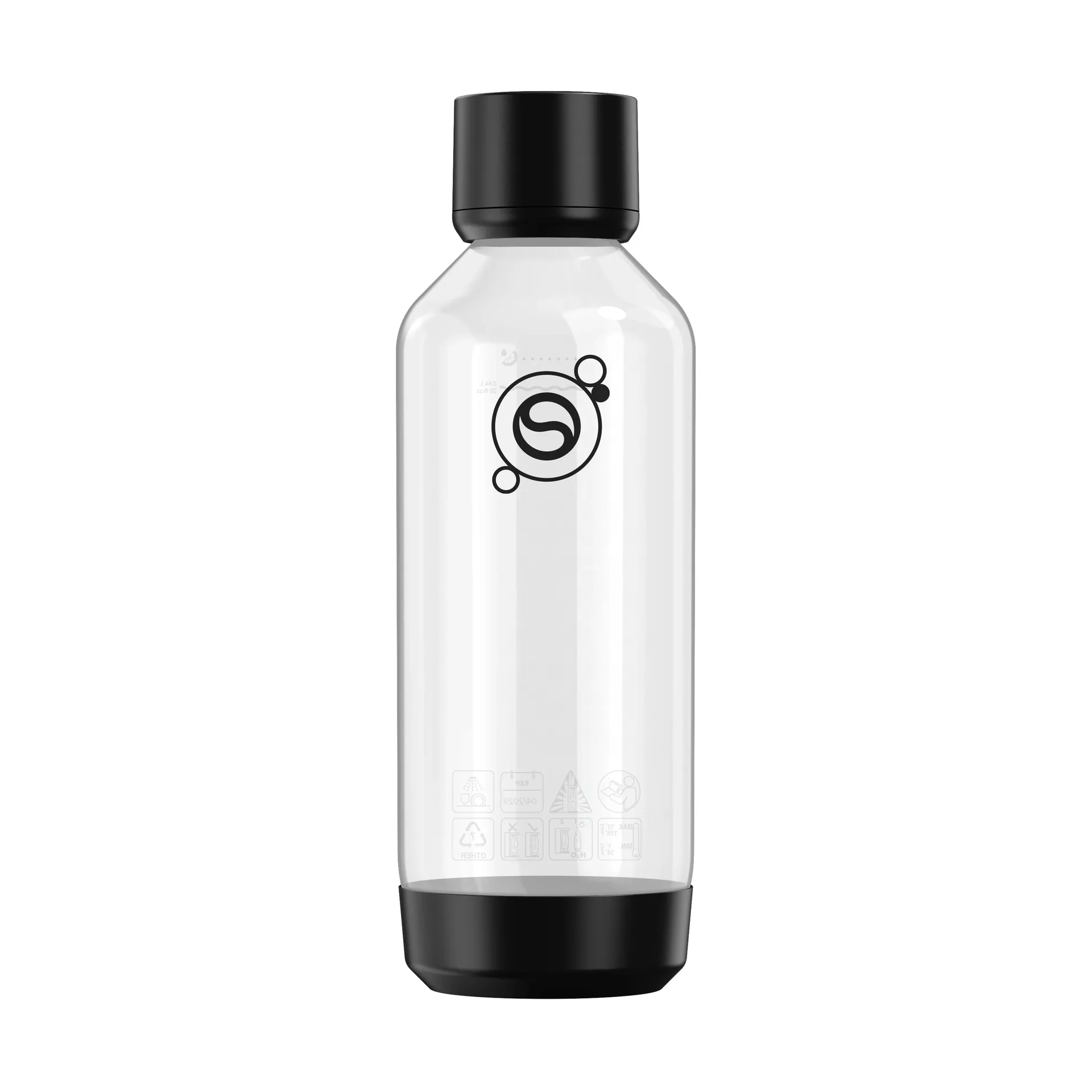 Fizz & Refresh pullo, Musta, 1 l Sodastream