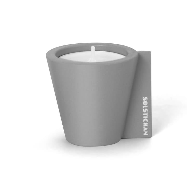 Flipp kynttilänjalka 5 x 6 cm - Harmaa - Solstickan Design