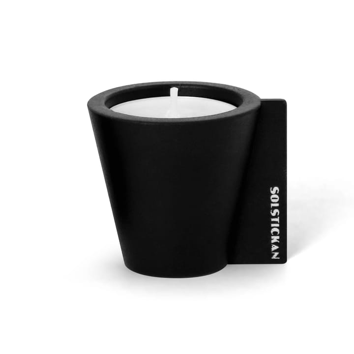 Flipp kynttilänjalka 5 x 6 cm - Musta - Solstickan Design