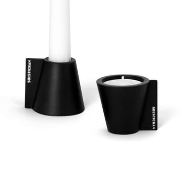 Flipp kynttilänjalka 5 x 6 cm - Musta - Solstickan Design
