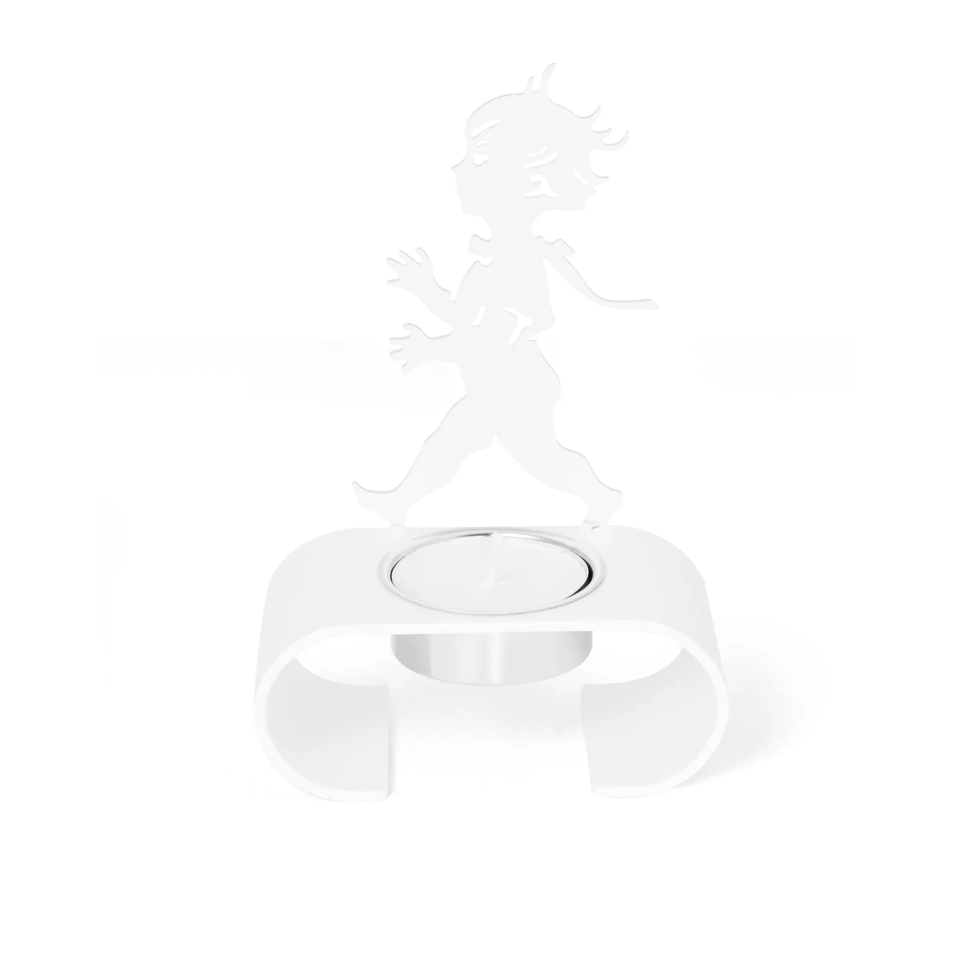 Silhuett tuikkukuppi 9,3 x 13,3 cm, Valkoinen Solstickan Design