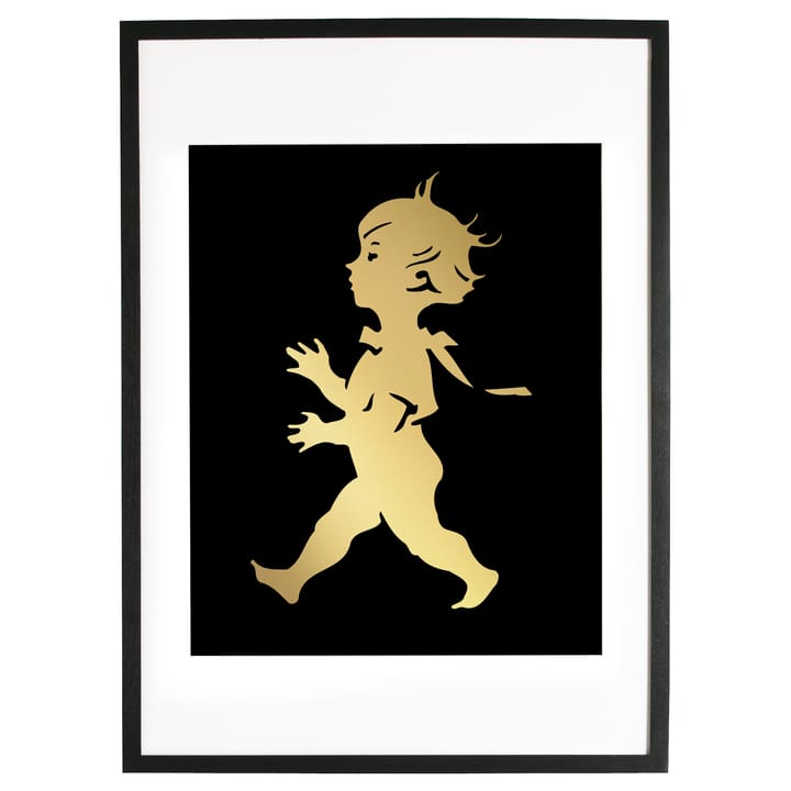 Solstickan juliste 50 x 70 cm, Kulta-musta Solstickan Design