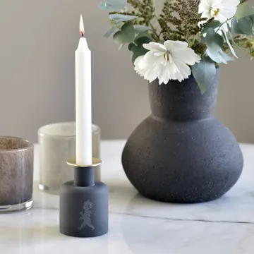 Solstickan keramiikkakynttilänjalka - tummanharmaa-antrasiitti - Solstickan Design