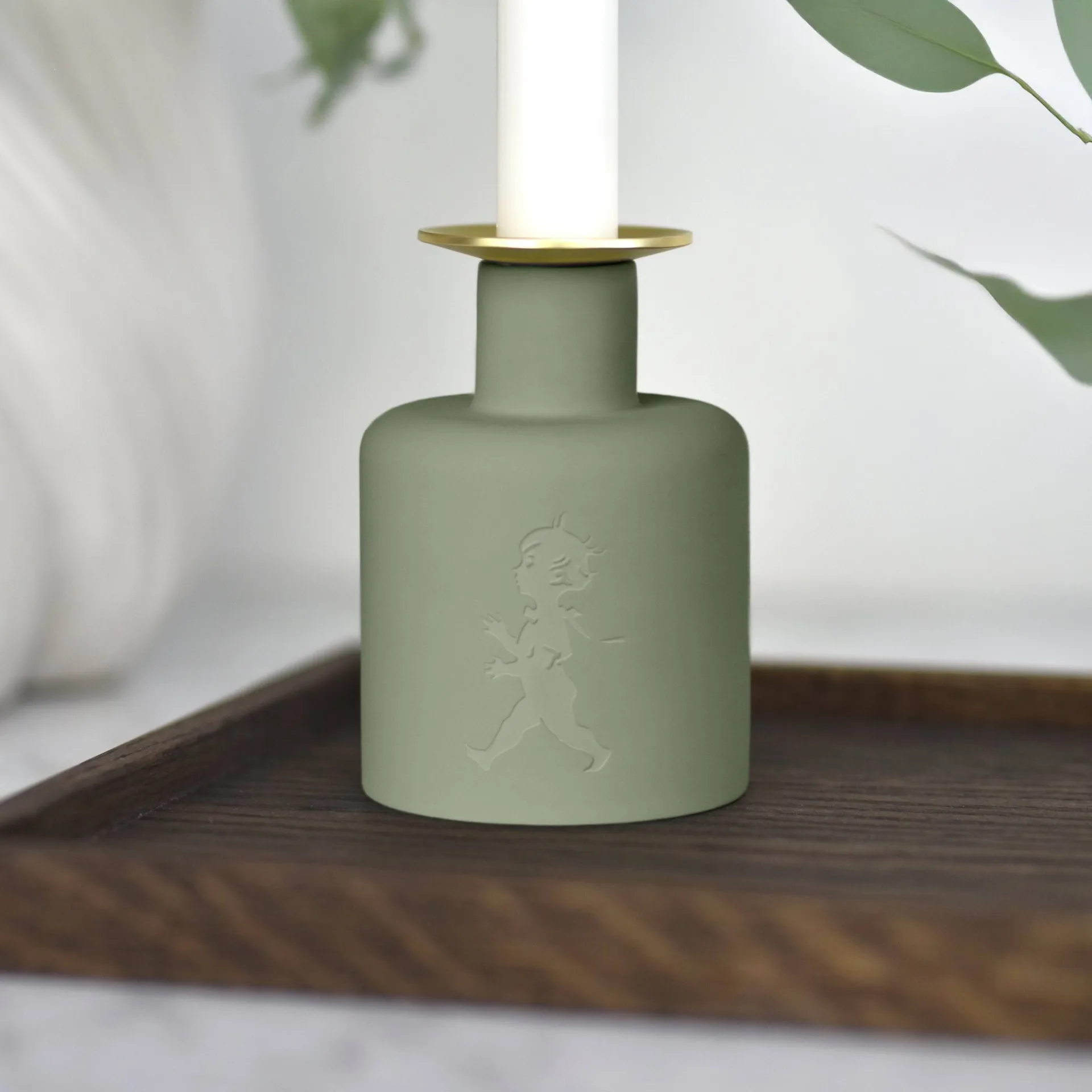 Solstickan keramiikkakynttilänjalka, Vihreä Solstickan Design