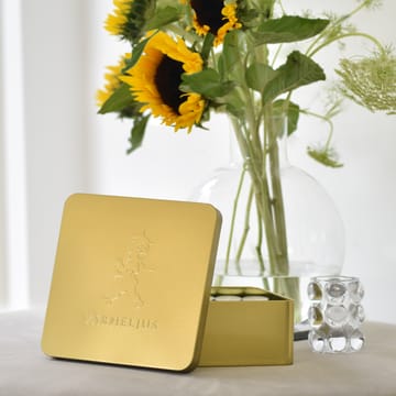 Solstickan laatikko lämpökynttilöille 21 x 21 cm - Kulta - Solstickan Design