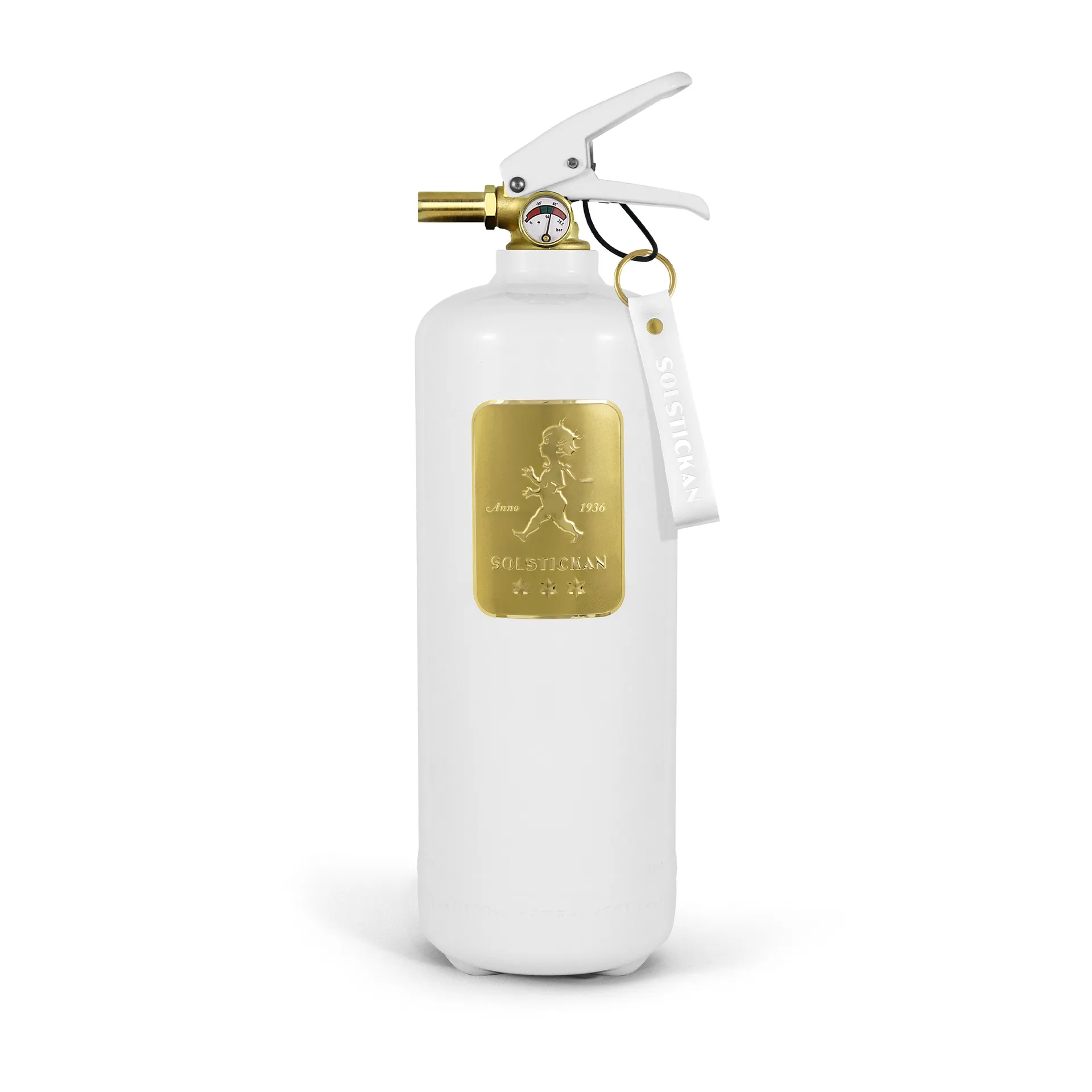 Solstickan palosammutin 2 kg, Valkoinen-kulta Solstickan Design