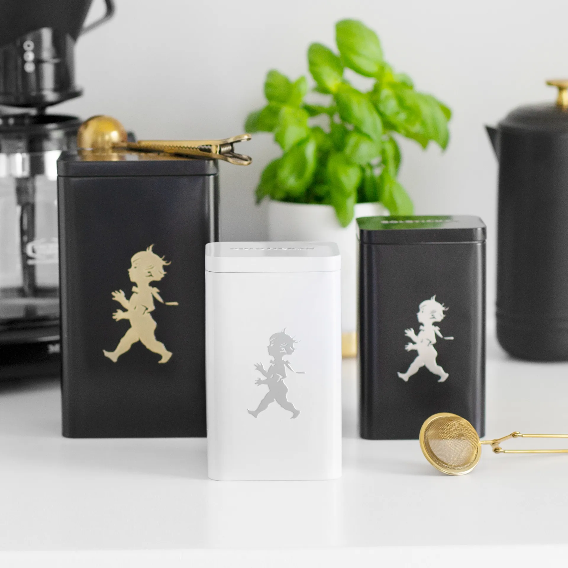 Solstickan teepurkki 15,2 cm, Valkoinen korkeakiiltoinen Solstickan Design