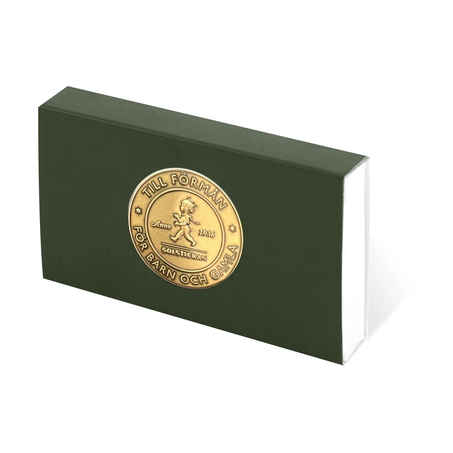 Solstickan tulitikkurasia 50-pakkaus, Vihreä Solstickan Design