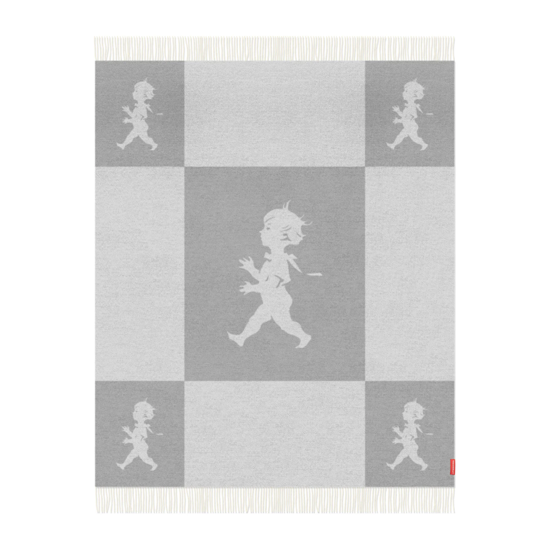 Solstickan viltti merinovillaa 130 x 170 cm, Vaaleanharmaa Solstickan Design