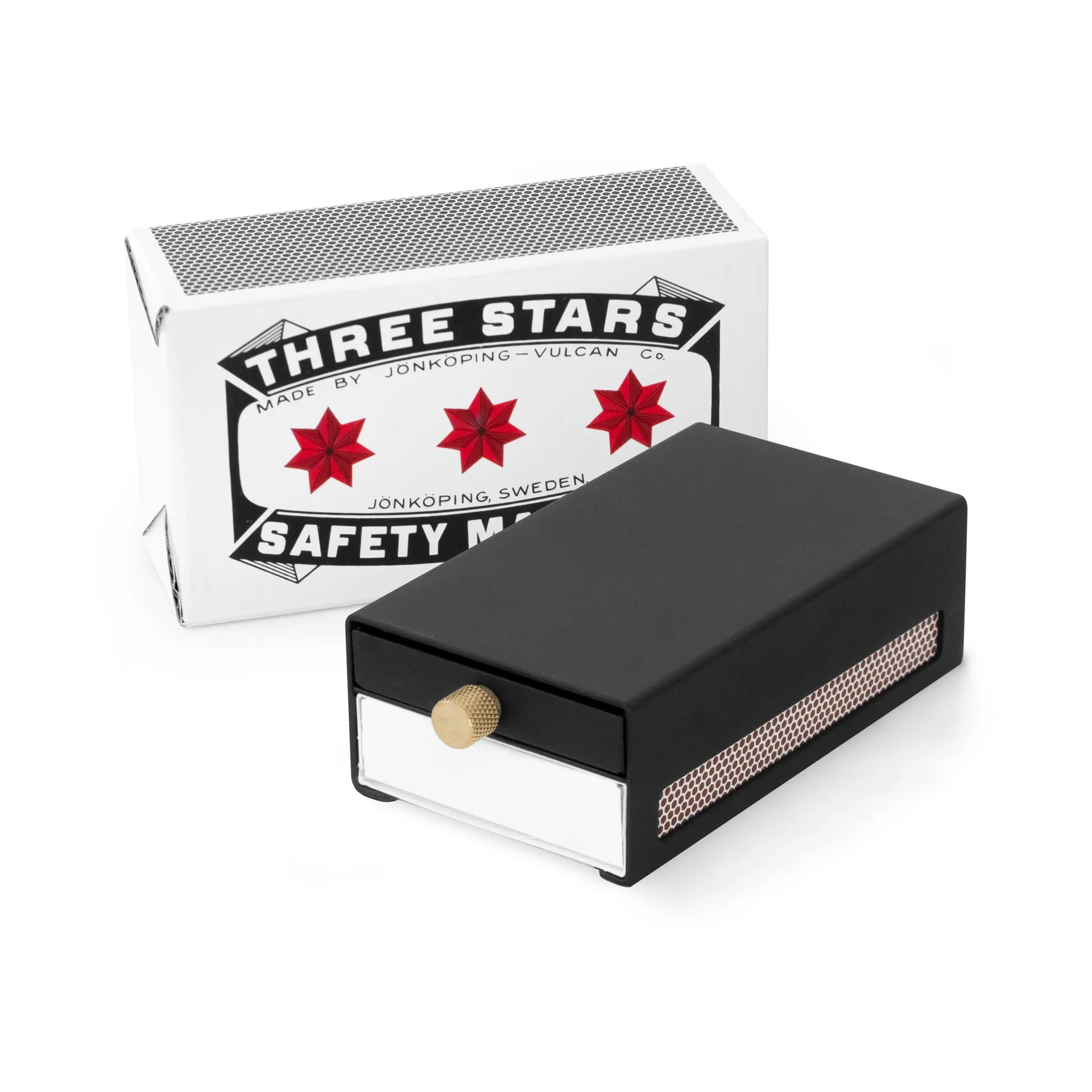 Three Stars tulitikkurasia suuri, Musta Solstickan Design