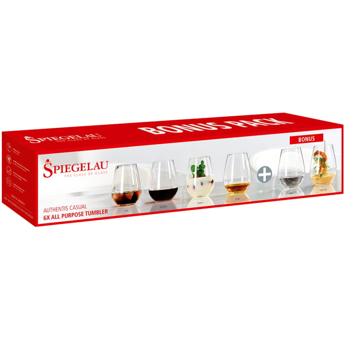 Authentis Casual -punaviinilasi 46 cl. 6-pack - kirkas - Spiegelau