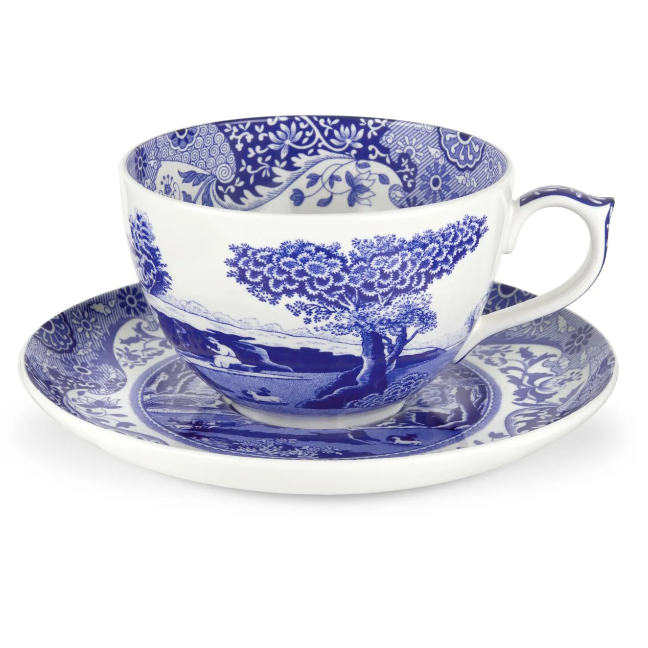 Blue Italian -jättikuppi ja asetti, 56 cl Spode