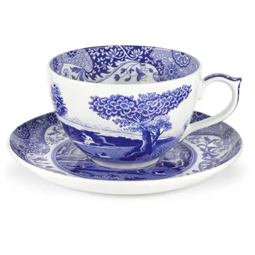 Blue Italian -jättikuppi ja asetti - 56 cl - Spode
