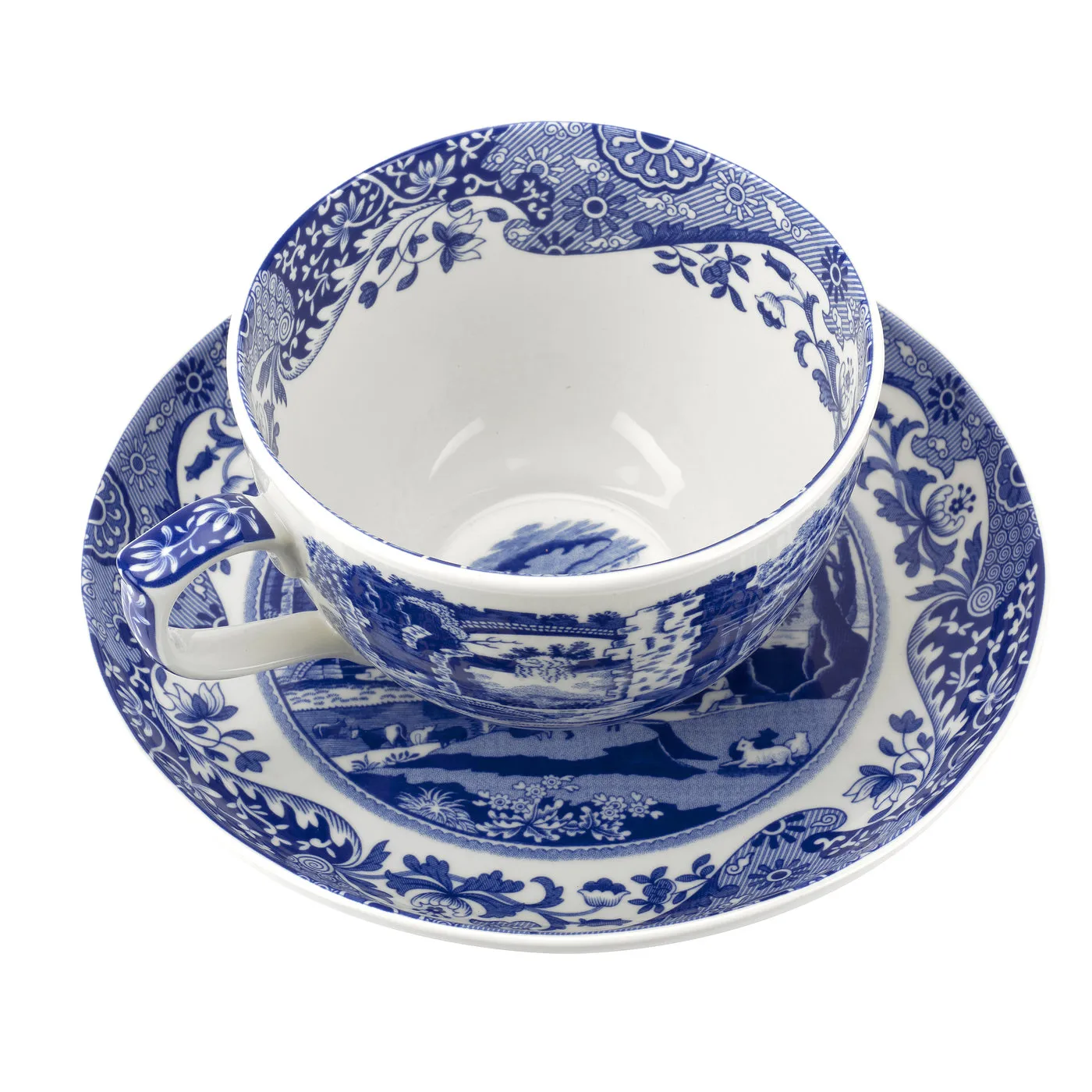 Blue Italian -jättikuppi ja asetti, 56 cl Spode