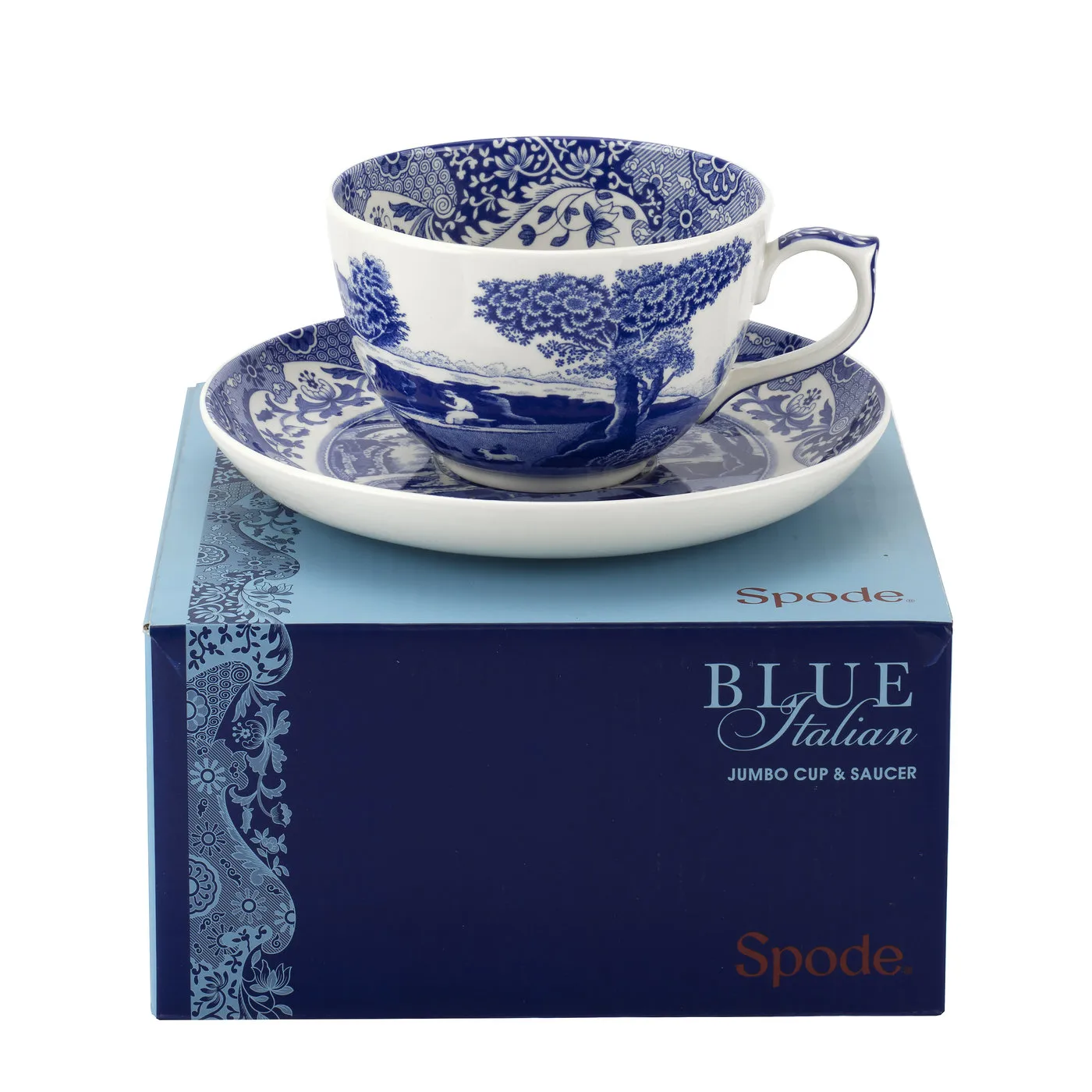 Blue Italian -jättikuppi ja asetti, 56 cl Spode