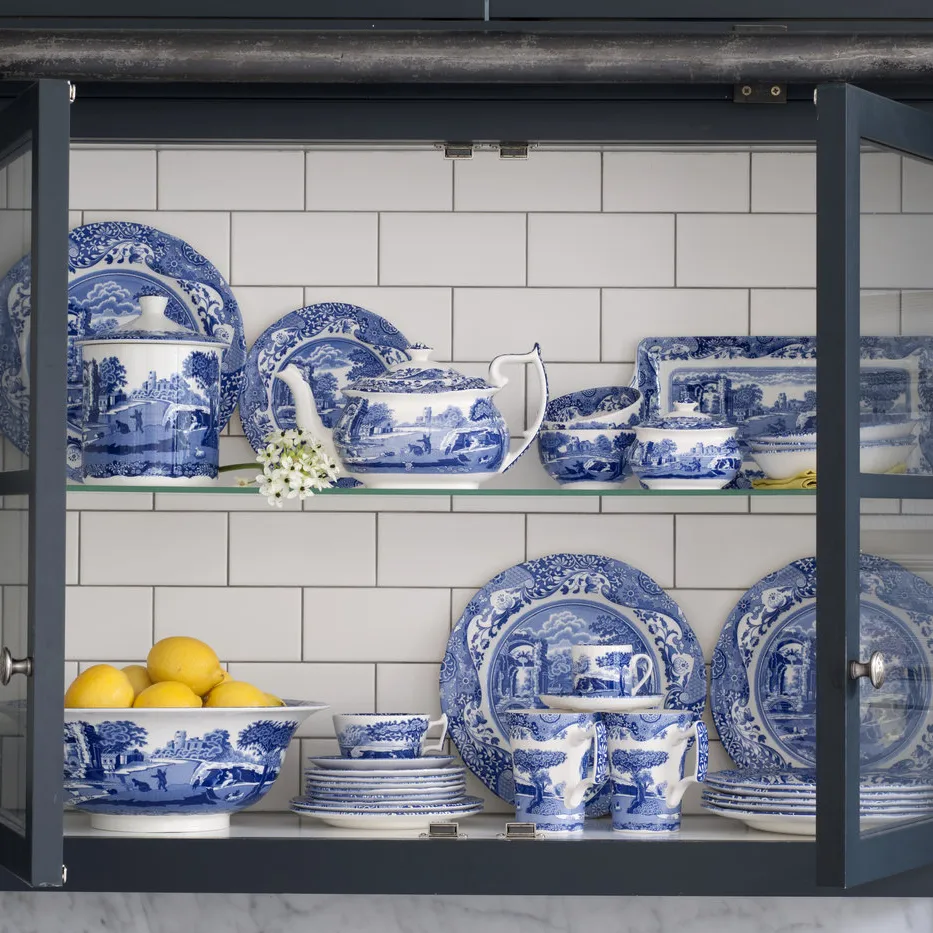 Blue Italian -jättikuppi ja asetti, 56 cl Spode