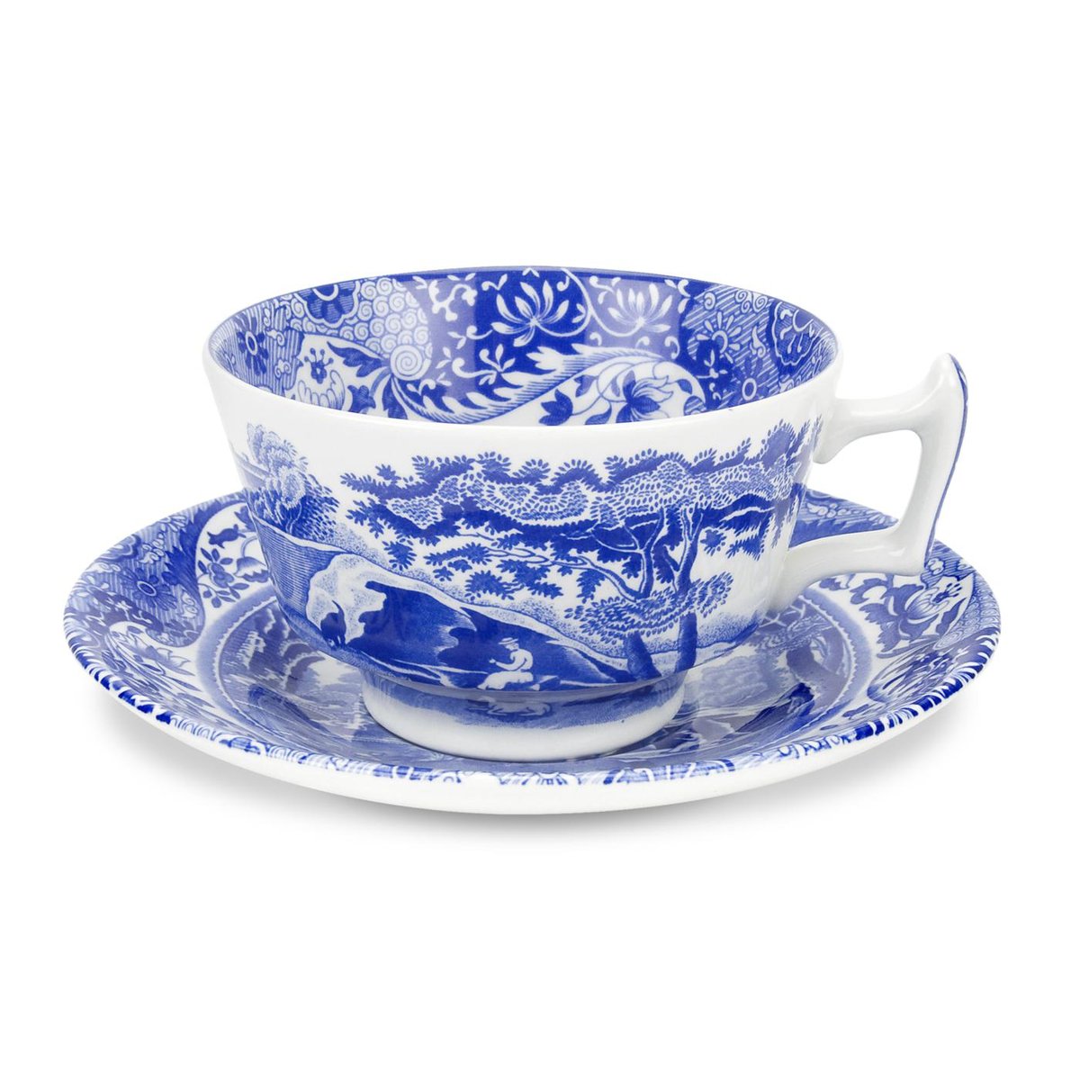 Spode Blue Italian -teekuppi ja teetassi 20 cl | Skandinaavinen Sisustus | Teekupit | Sininen