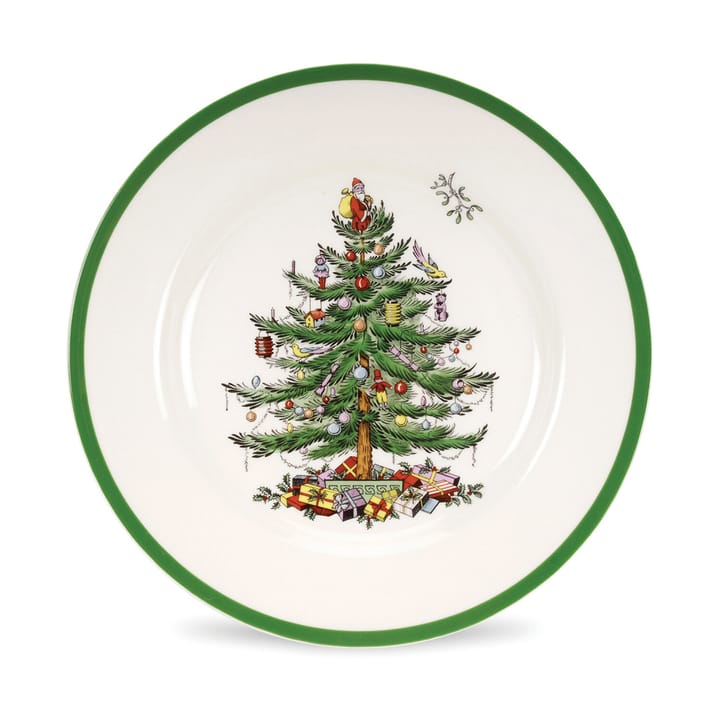 Christmas Tree lautanen Ø27 cm - White-green-red - Spode