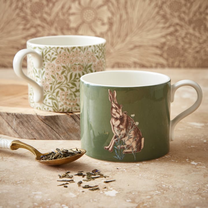 Forest Hare & Michaelmas Daisy -muki 34 cl 2-pakkaus - Vihreä - Spode
