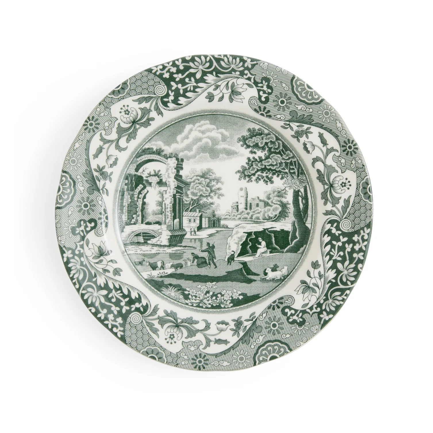 Heritage Green Italian lautanen, Vihreä, Ø20 cm Spode