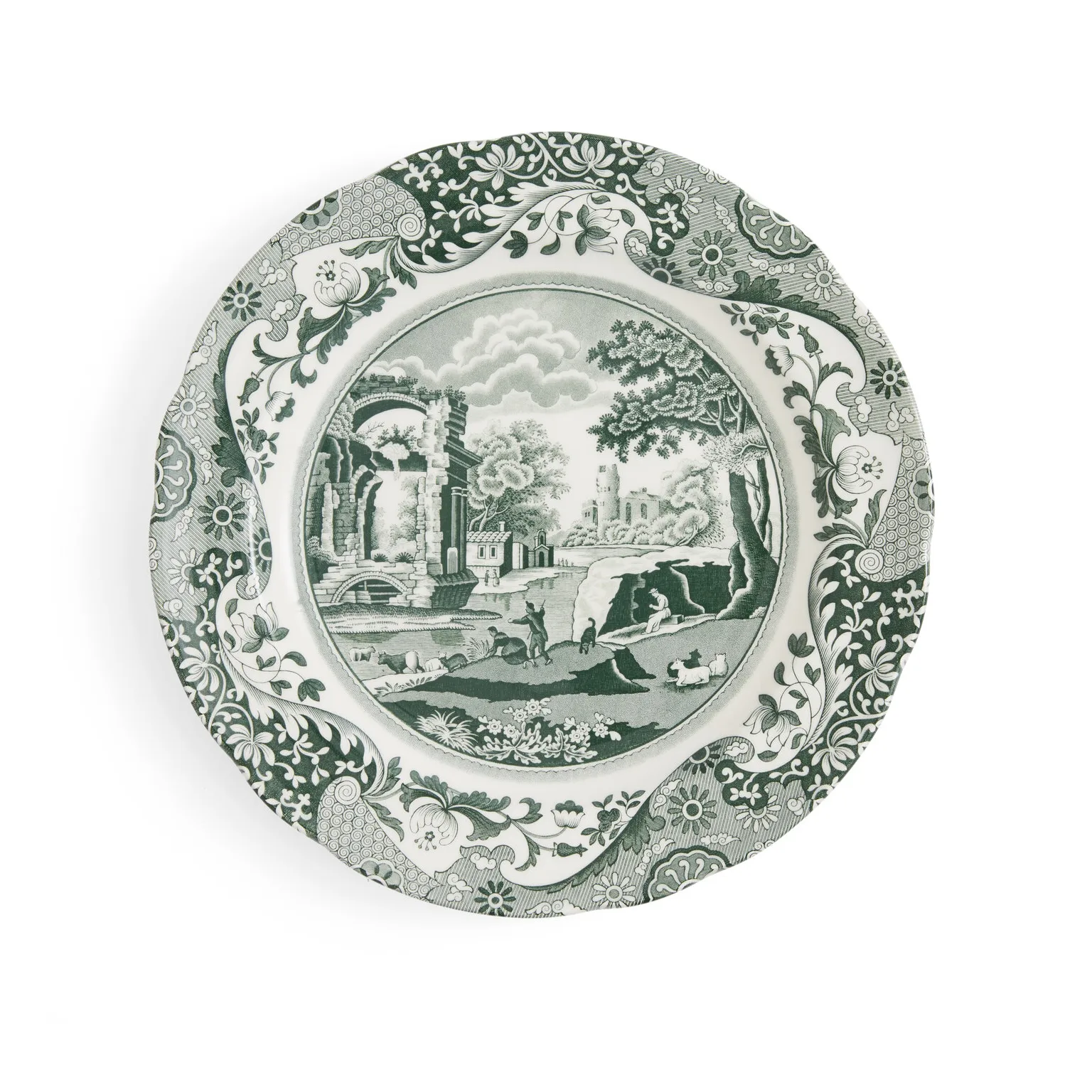 Heritage Green Italian lautanen, Vihreä, Ø27 cm Spode