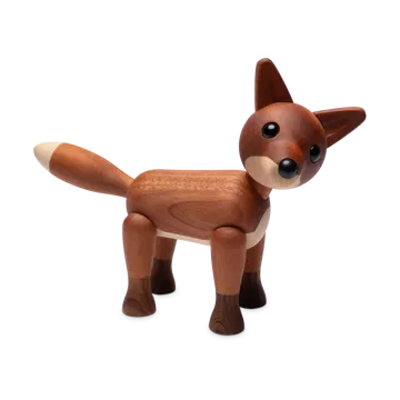 Foxy kettu koriste 12 cm - Mahonki - Spring Copenhagen