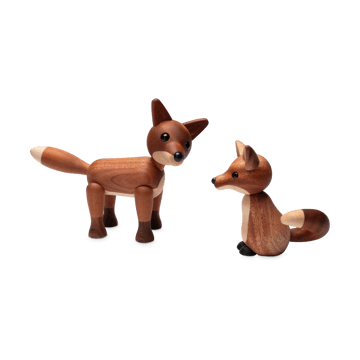 Foxy kettu koriste 12 cm - Mahonki - Spring Copenhagen
