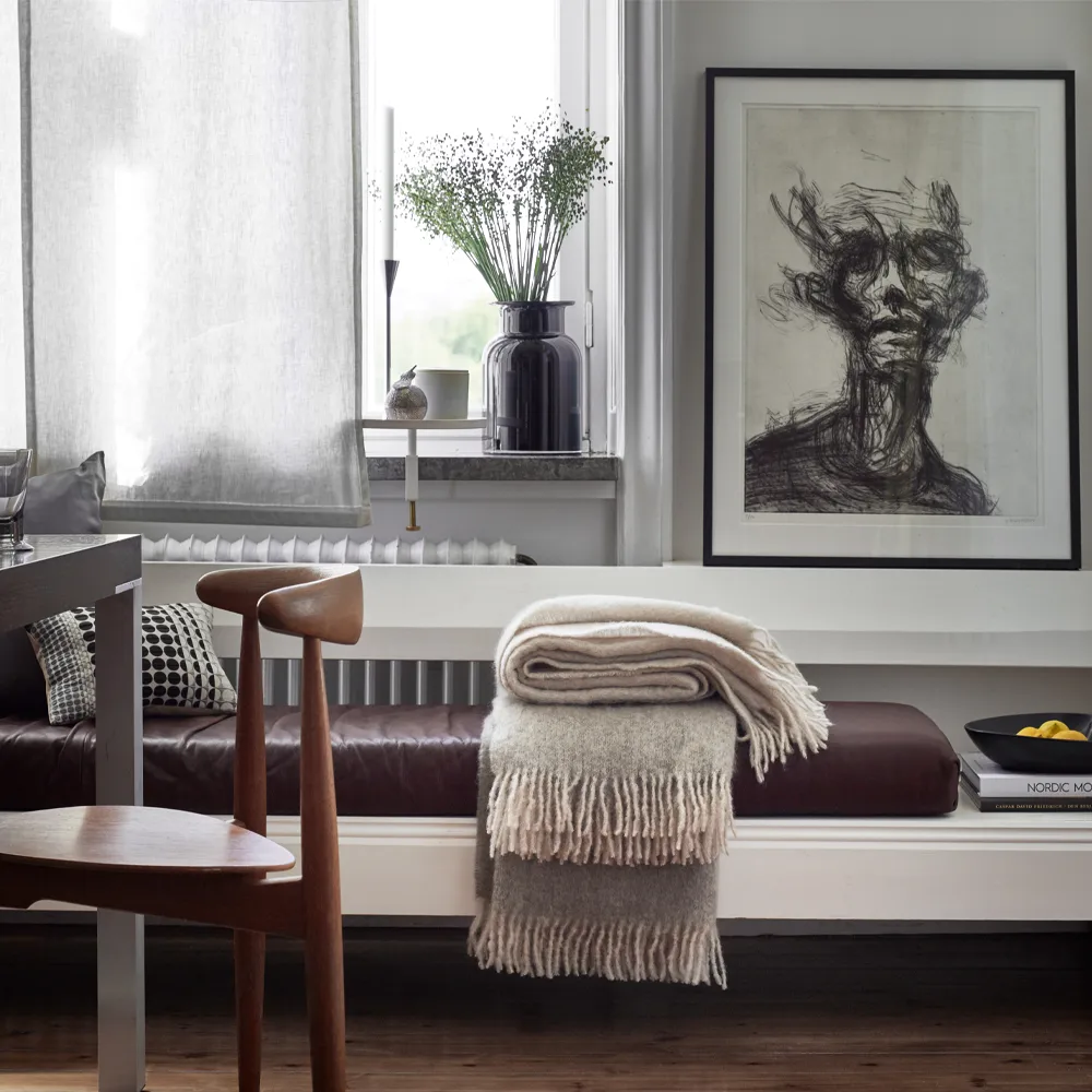 Mohair viltti, Sea foam & green bay melange Stackelbergs