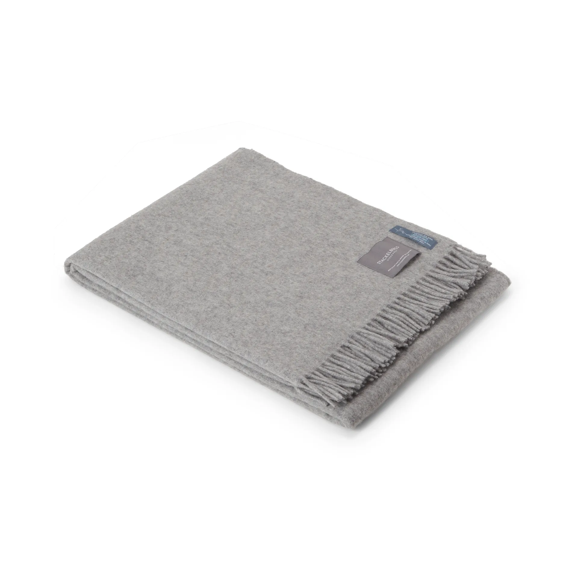 Recycled Alpacka viltti 140x180 cm, Light grey Stackelbergs