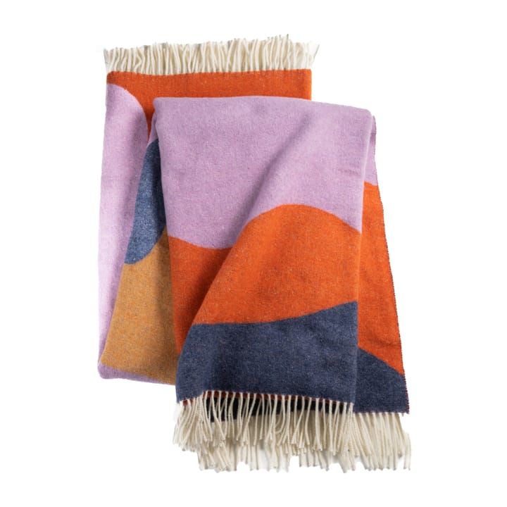 Wave viltti - Coral, ocra, blue & lilac - Stackelbergs