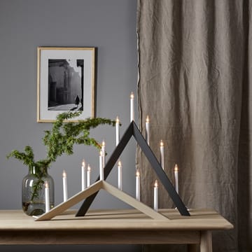 Arrow kynttilänjalka, 36 cm - Beige - Star Trading