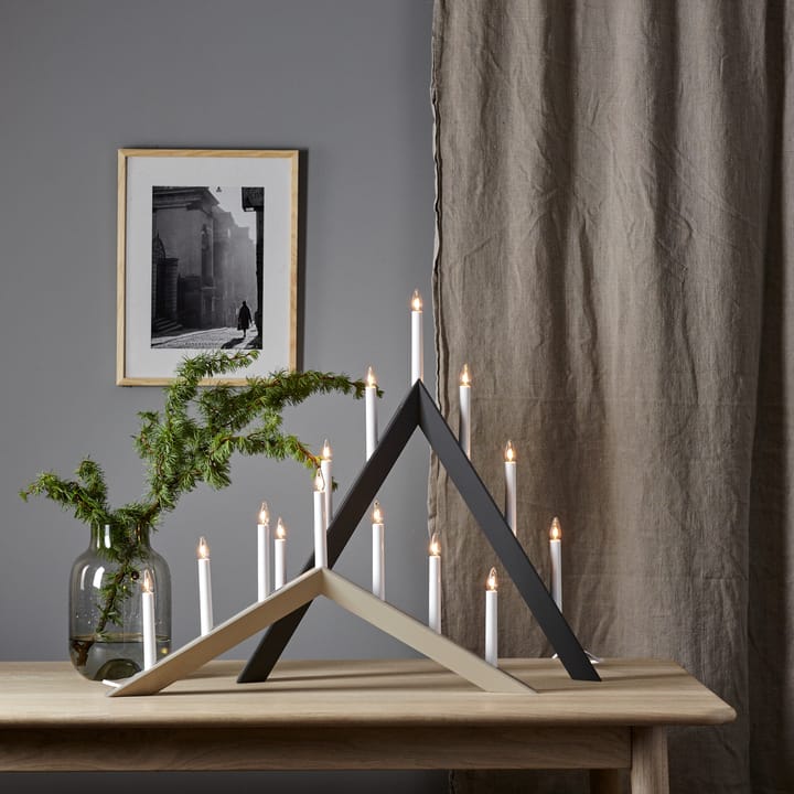 Arrow kynttilänjalka, 36 cm, Beige Star Trading
