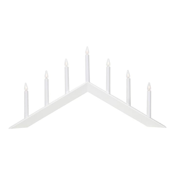Arrow kynttilänjalka, 36 cm - Valkoinen - Star Trading