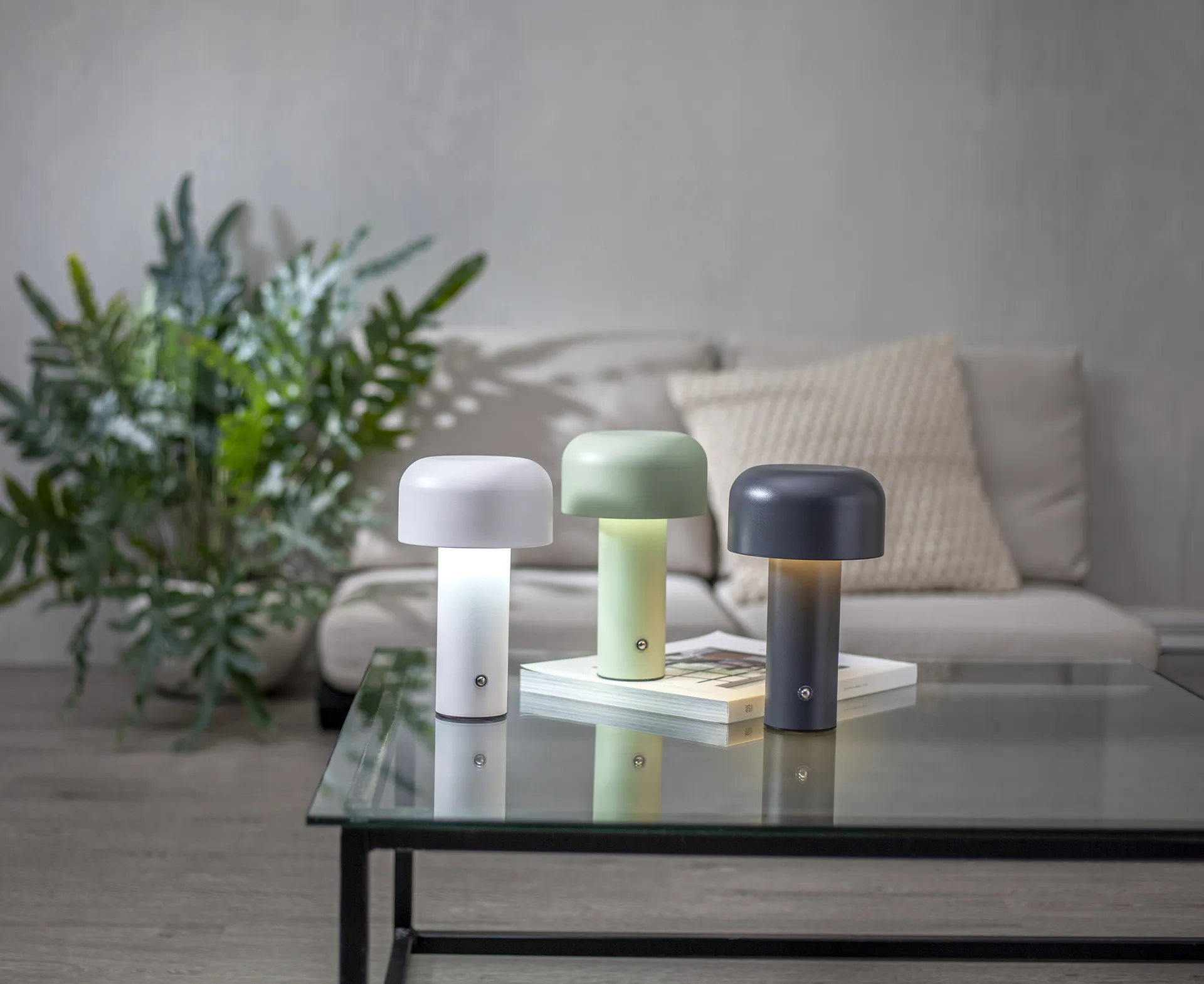 Bobby pöytälamppu portatiivinen, Harmaa Star Trading