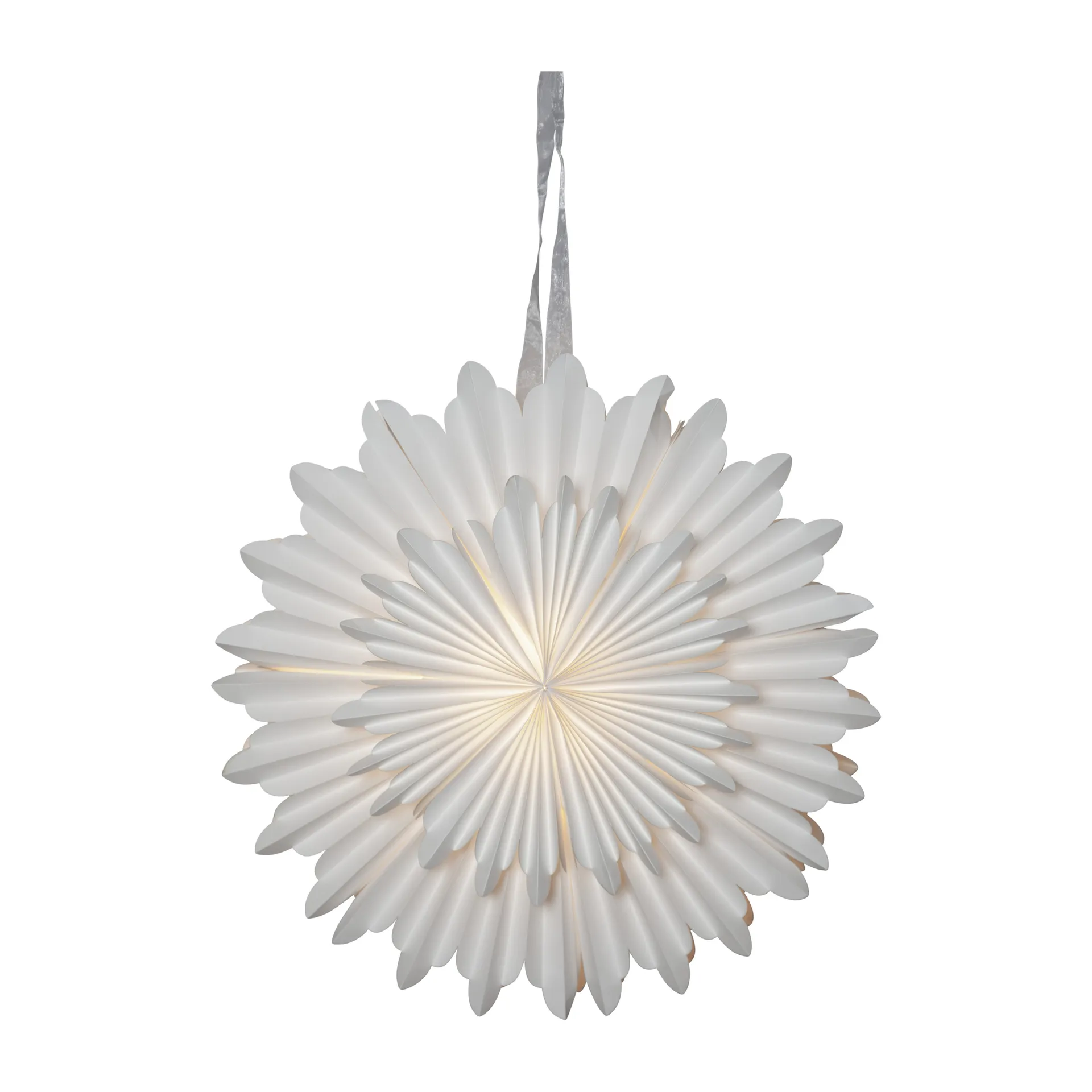 Crystal adventtitähti Ø55 cm, Valkoinen Star Trading