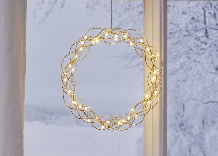 Curly kranssi LED-valoilla 30 cm, Messinki Star Trading