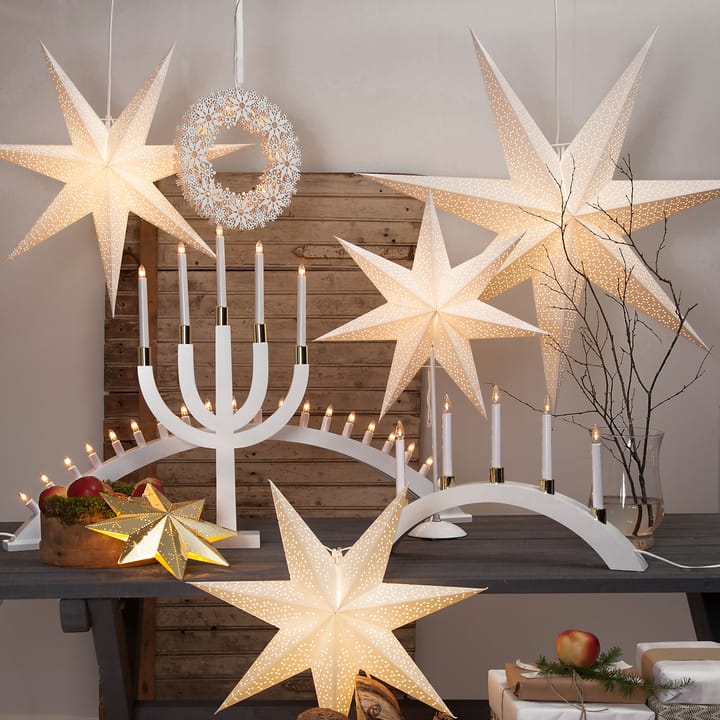 Dot adventtitähti 100 cm, Valkoinen Star Trading
